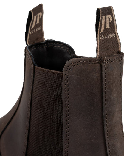Dark Brown coloured Jack Pyke Junior Dealer Boots on white background 
