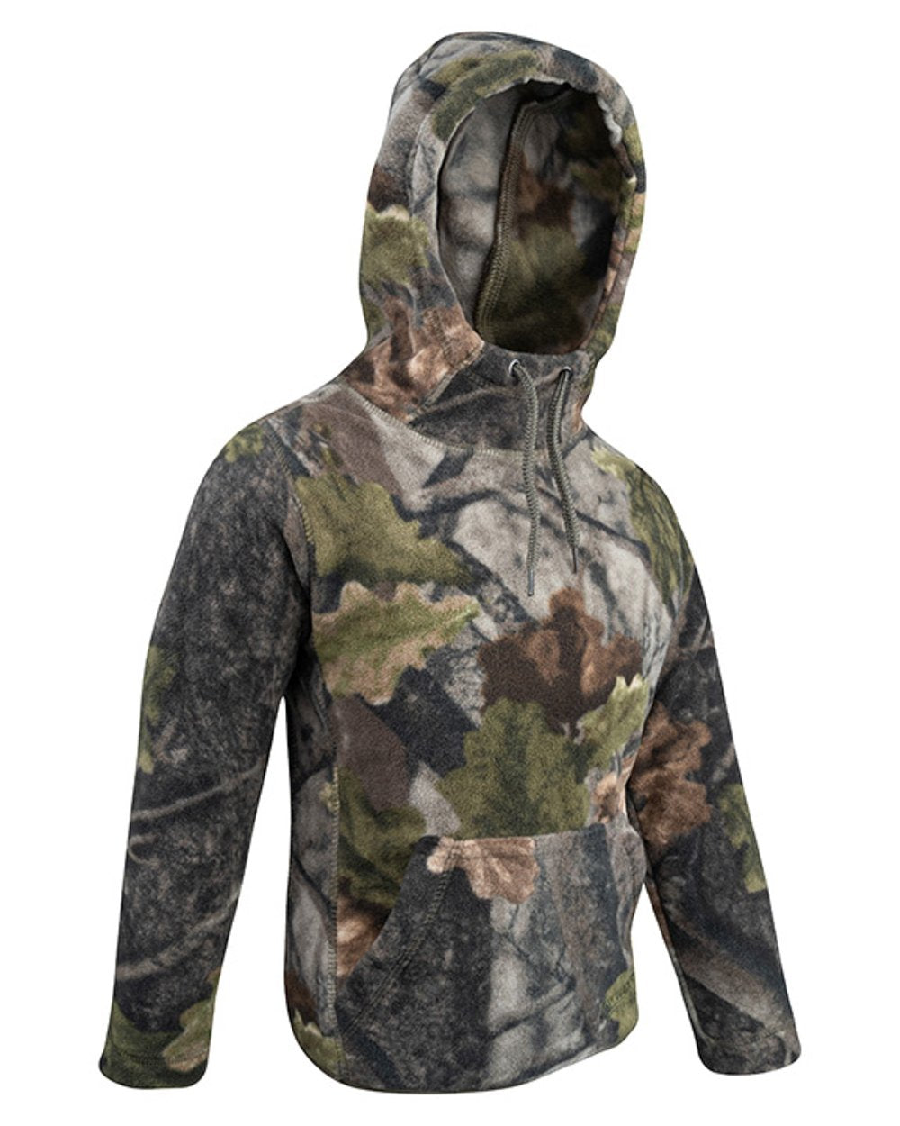Evo coloured Jack Pyke Junior Fieldman Fleece Hoodie on white background 