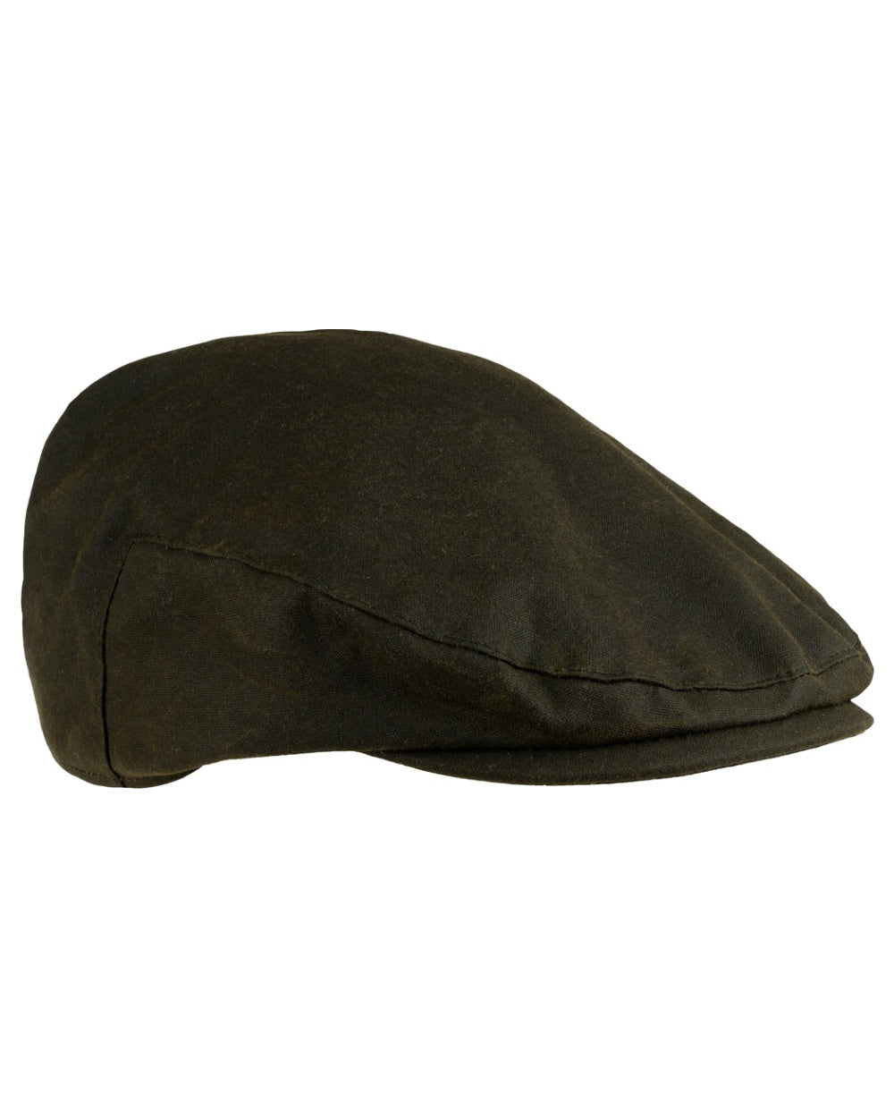 Green coloured Jack Pyke Junior Wax Flat Cap on white background 