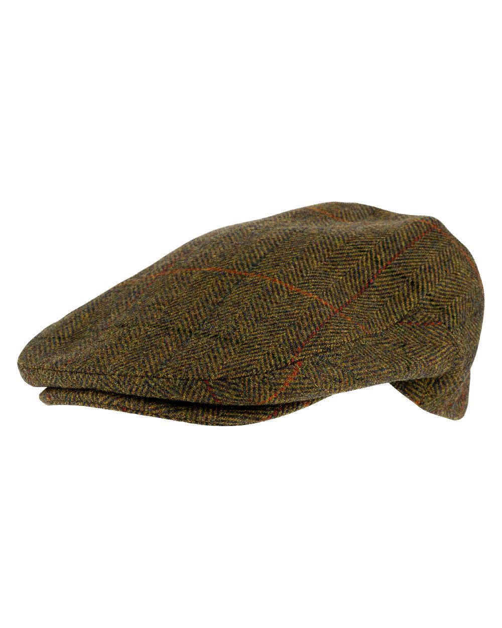 Brown coloured Jack Pyke Junior Wool Blend Flat Cap on white background 