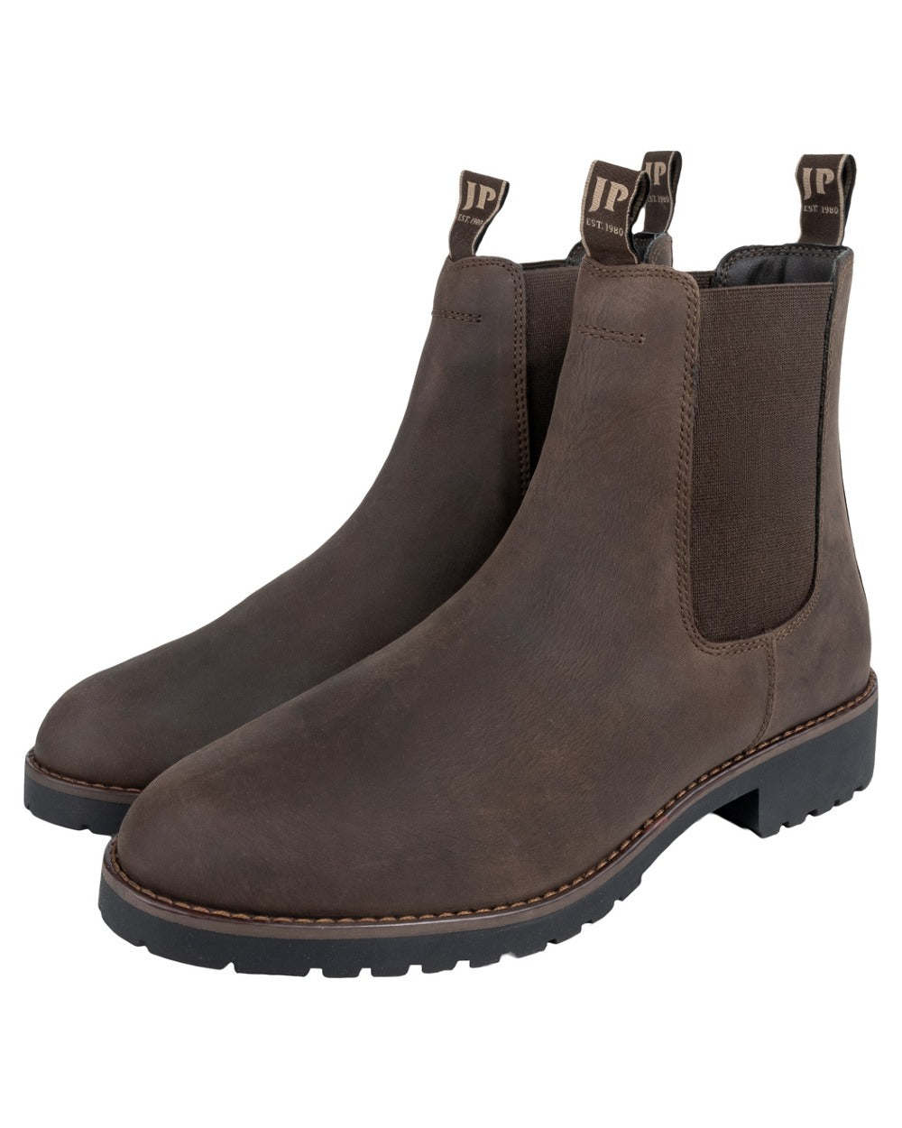 Dark Brown coloured Jack Pyke Ladies Chelsea Boots on white background 