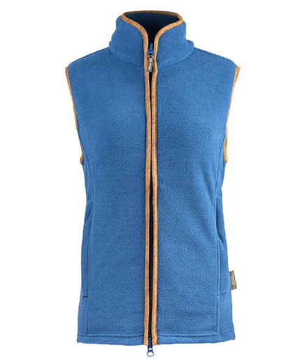 Denim coloured Jack Pyke Ladies Countryman Fleece Gilet on white background 