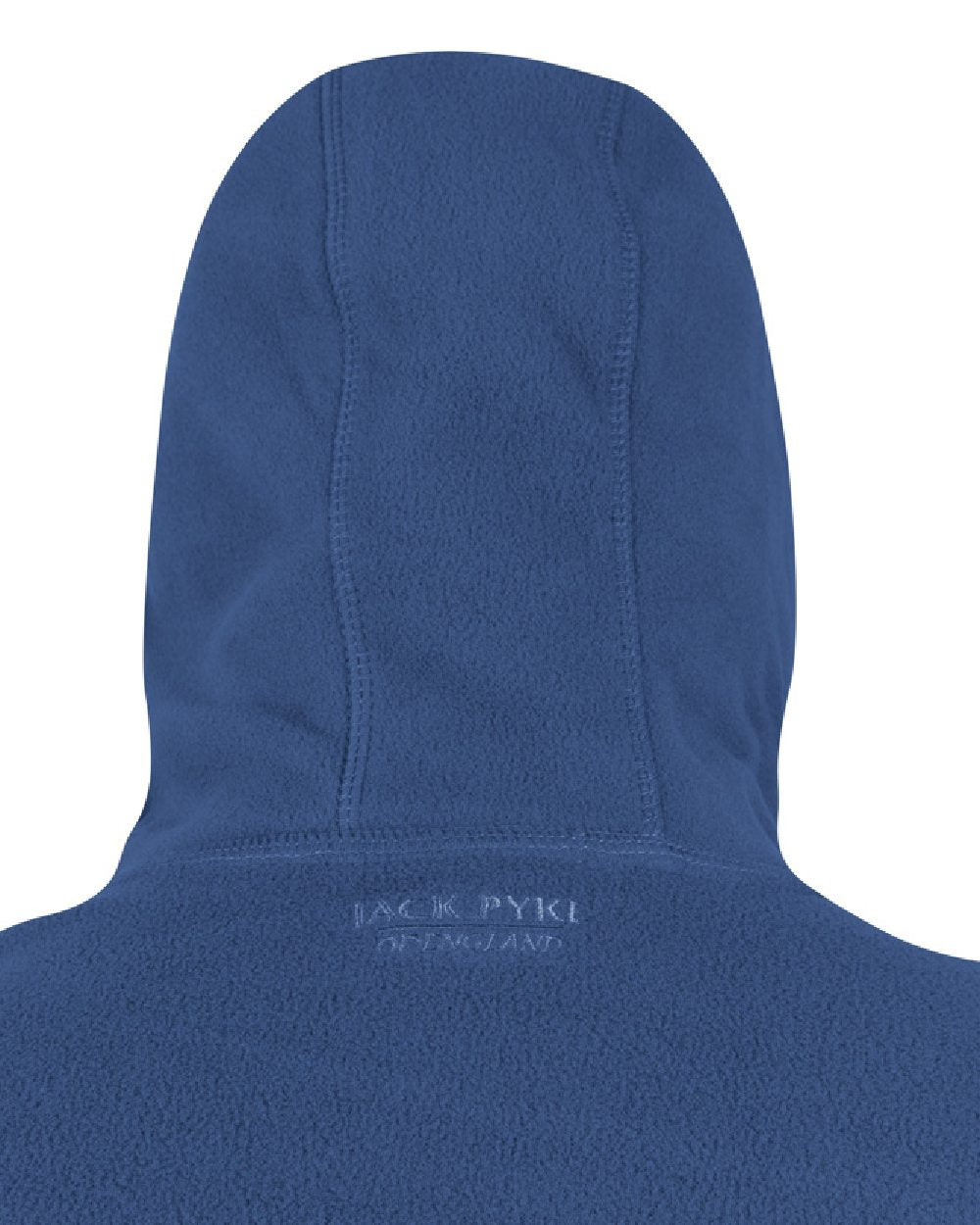 Denim coloured Jack Pyke Ladies Fleece Hoodie on white background 