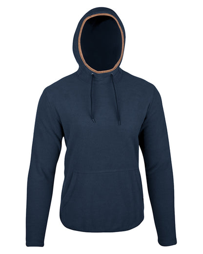 Navy coloured Jack Pyke Ladies Fleece Hoodie on white background 