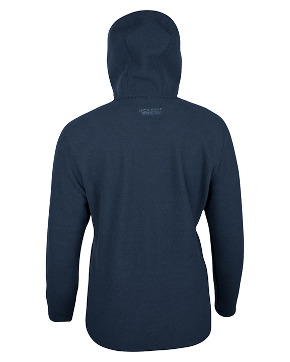 Navy coloured Jack Pyke Ladies Fleece Hoodie on white background 