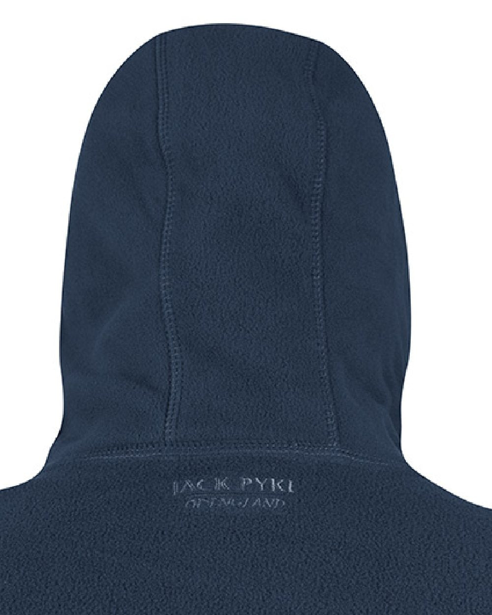 Navy coloured Jack Pyke Ladies Fleece Hoodie on white background 