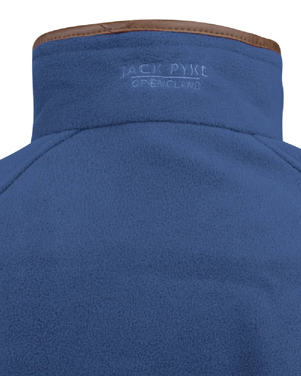 Denim coloured Jack Pyke Ladies Fleece Jacket on white background 
