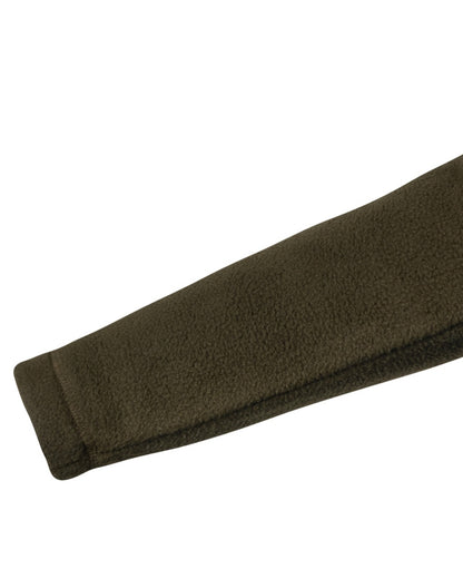 Dark Olive coloured Jack Pyke Ladies Fleece Pullover on white background 