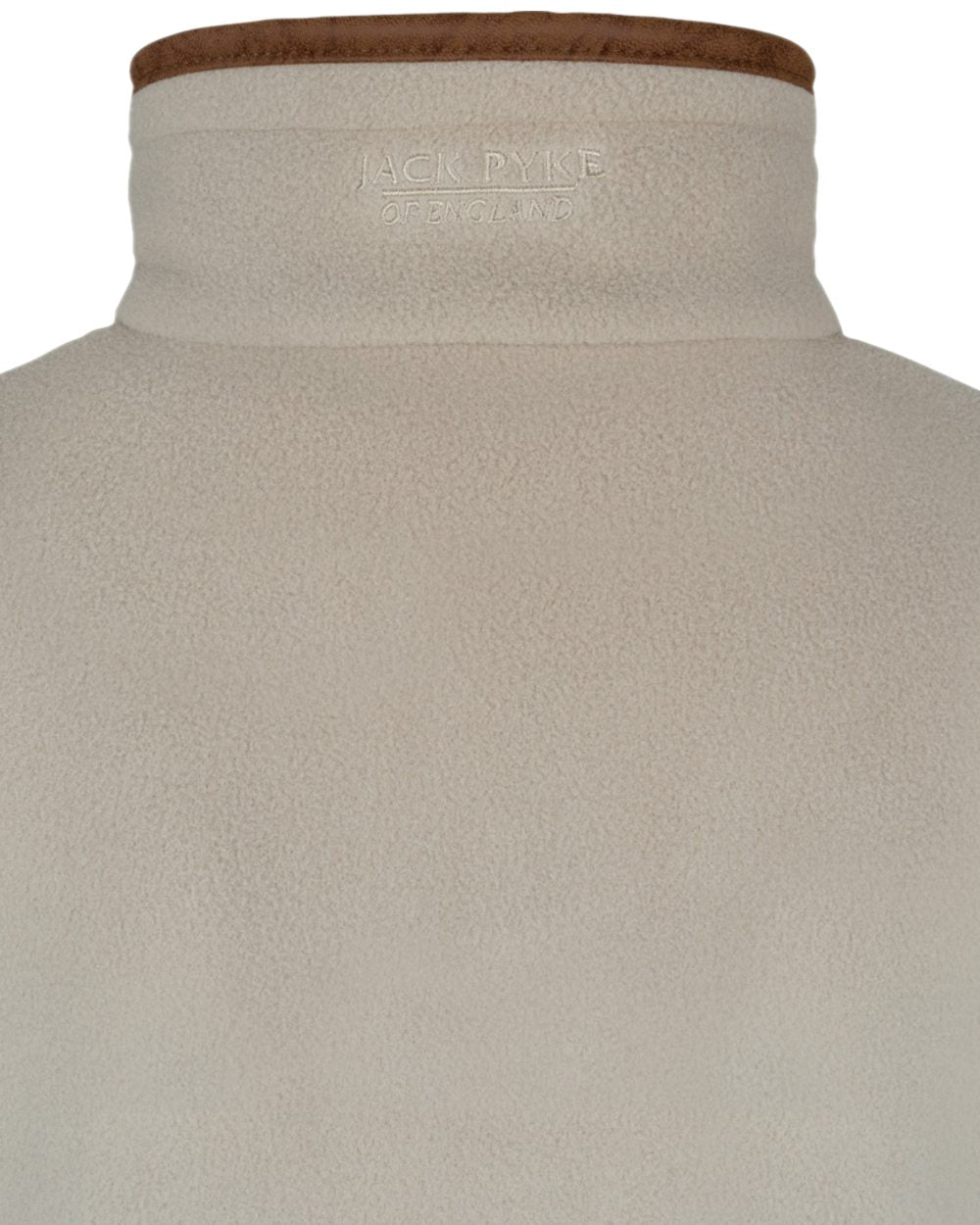 Mushroom Coloured Jack Pyke Ladies Fleece Pullover on white background 