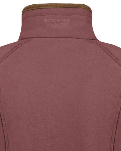 Burnt Copper coloured Jack Pyke Ladies Recycled Fleece Jacket on white background 
