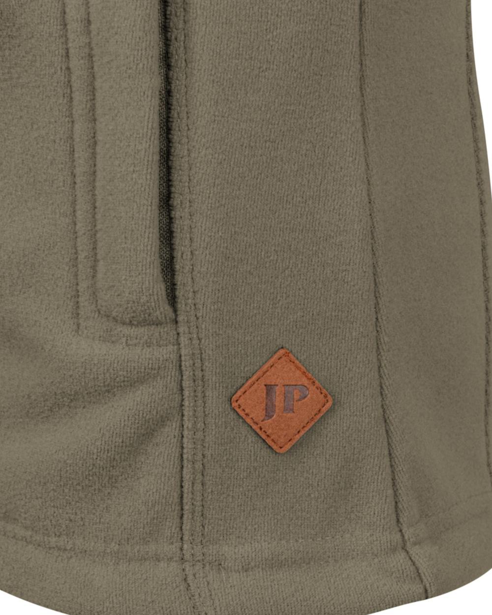 Shiitake coloured Jack Pyke Ladies Recycled Fleece Jacket on white background 