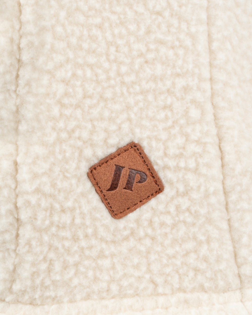 Sail coloured Jack Pyke Ladies Sherpa Fleece Gilet on white background 