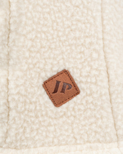 Sail coloured Jack Pyke Ladies Sherpa Fleece Gilet on white background 
