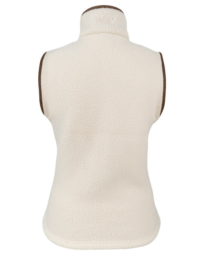 Sail coloured Jack Pyke Ladies Sherpa Fleece Gilet on white background 