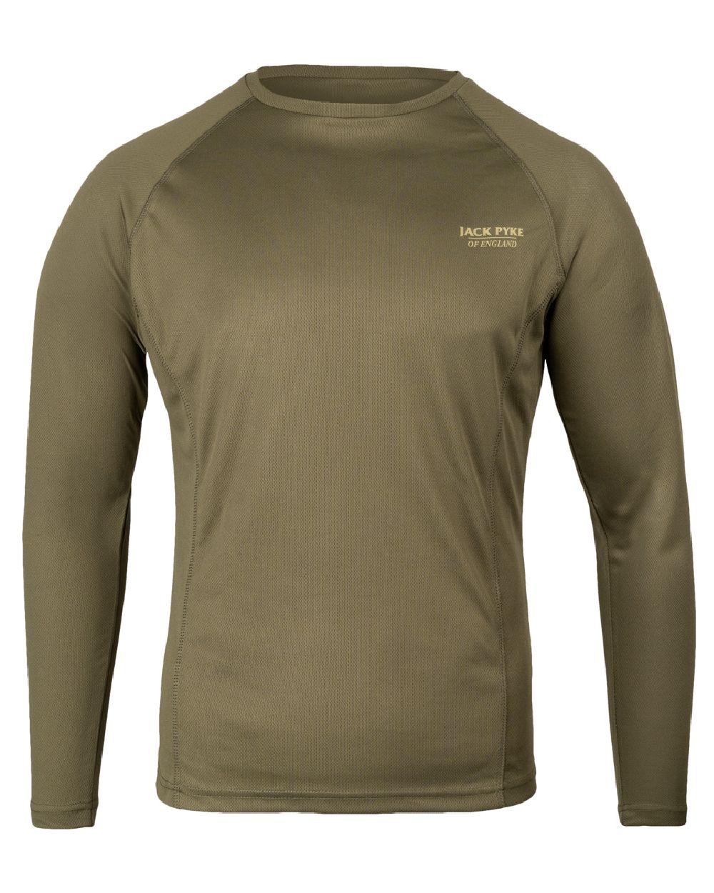 Green coloured Jack Pyke Mens Base Layer Set on white background 