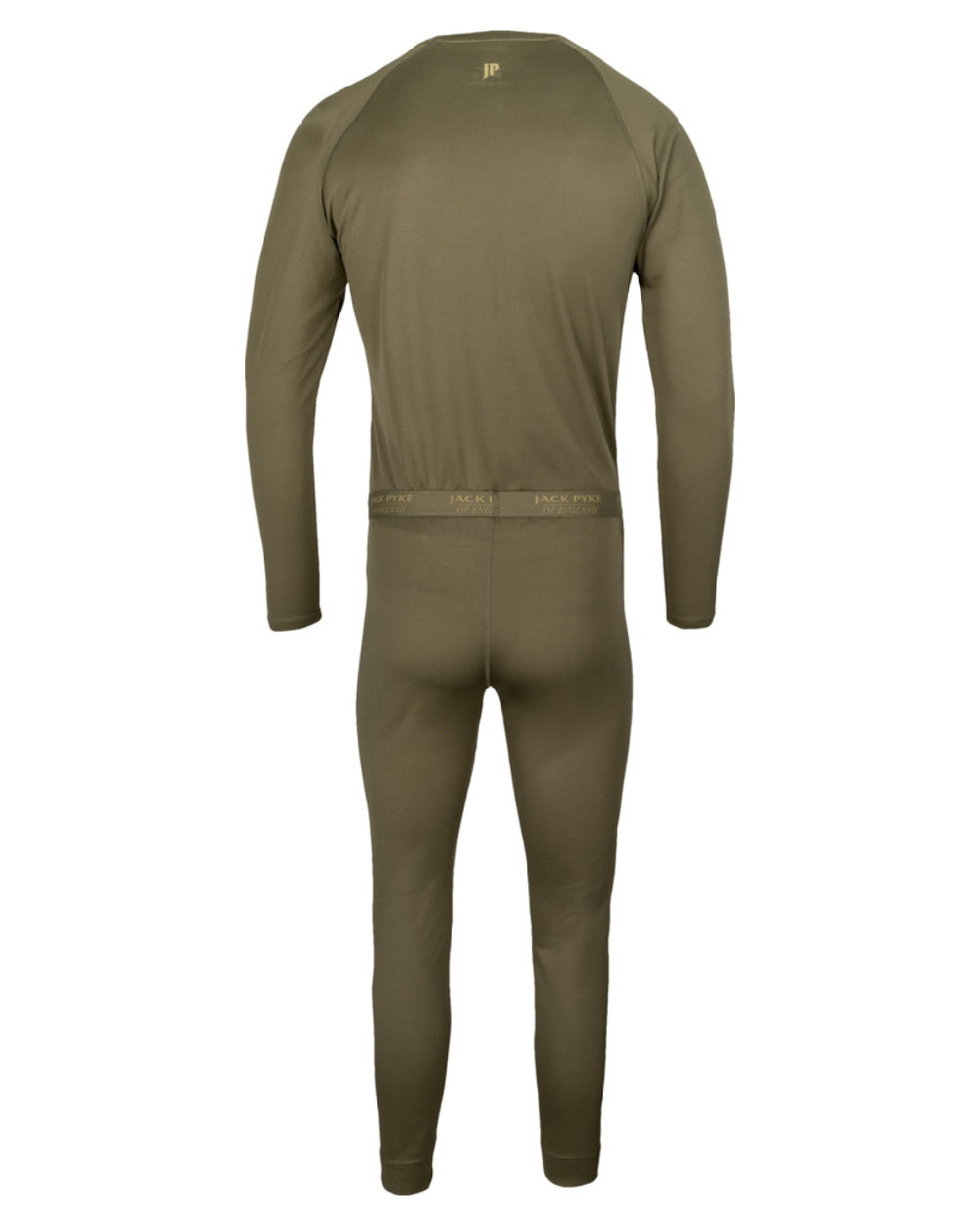 Green coloured Jack Pyke Mens Base Layer Set on white background 