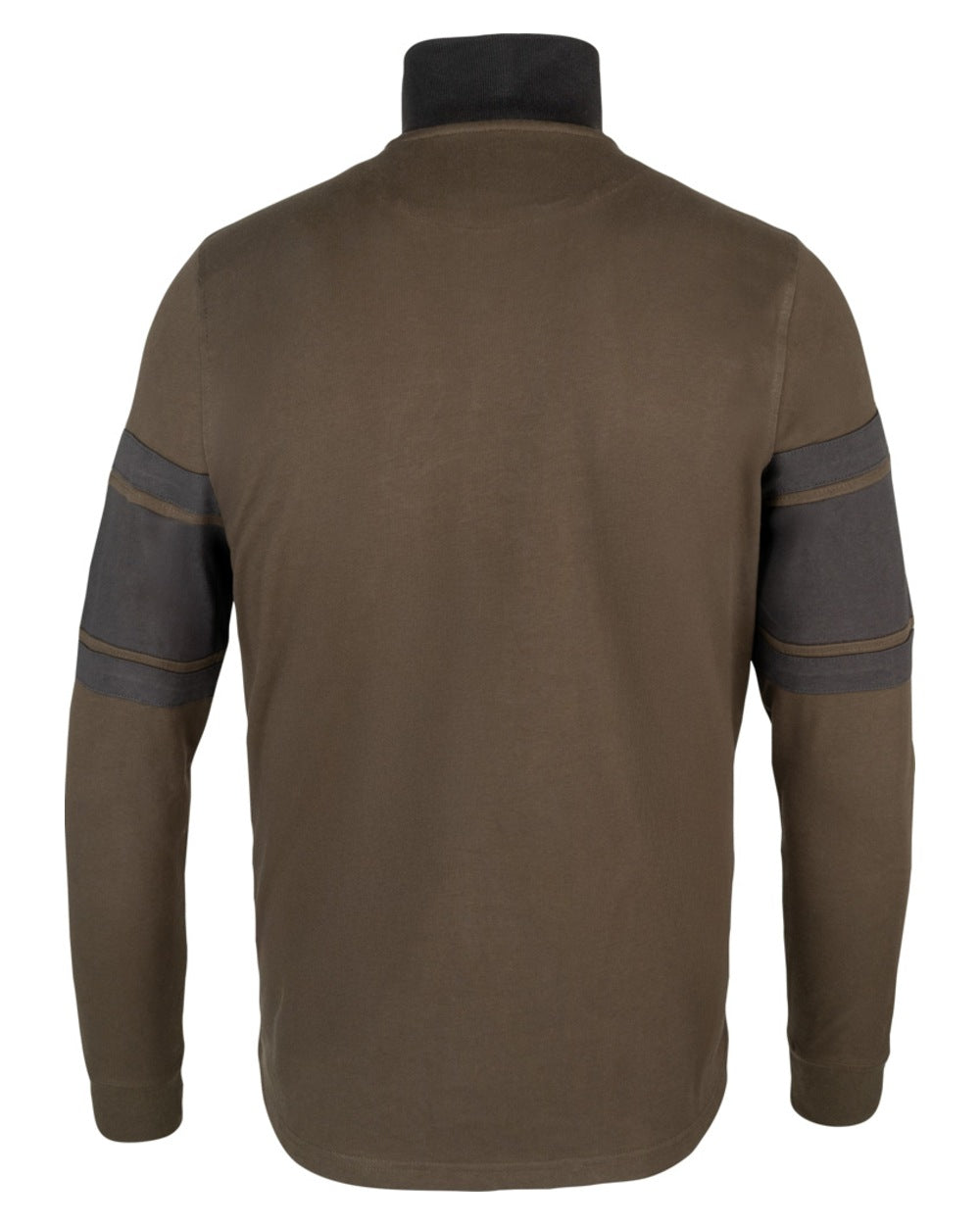 Green coloured Jack Pyke Mens Half Zip Contrast Sweatshirt on white background 