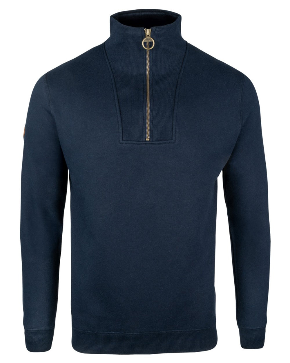 Navy coloured Jack Pyke Mens Half Zip Sweatshirt on white background 