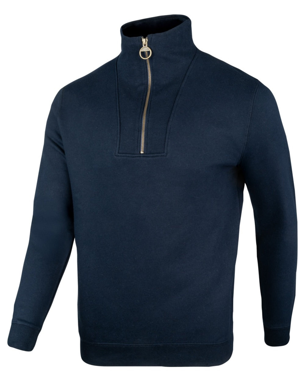 Navy coloured Jack Pyke Mens Half Zip Sweatshirt on white background 