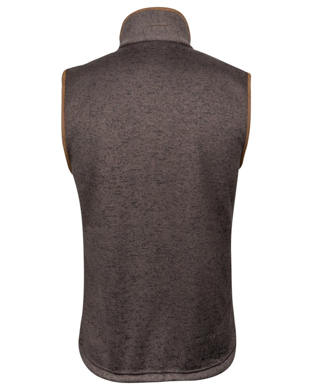 Brown Coloured Jack Pyke Mens Melange Fleece Gilet on white background 