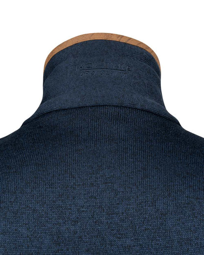 Navy Coloured Jack Pyke Mens Melange Fleece Gilet on white background 