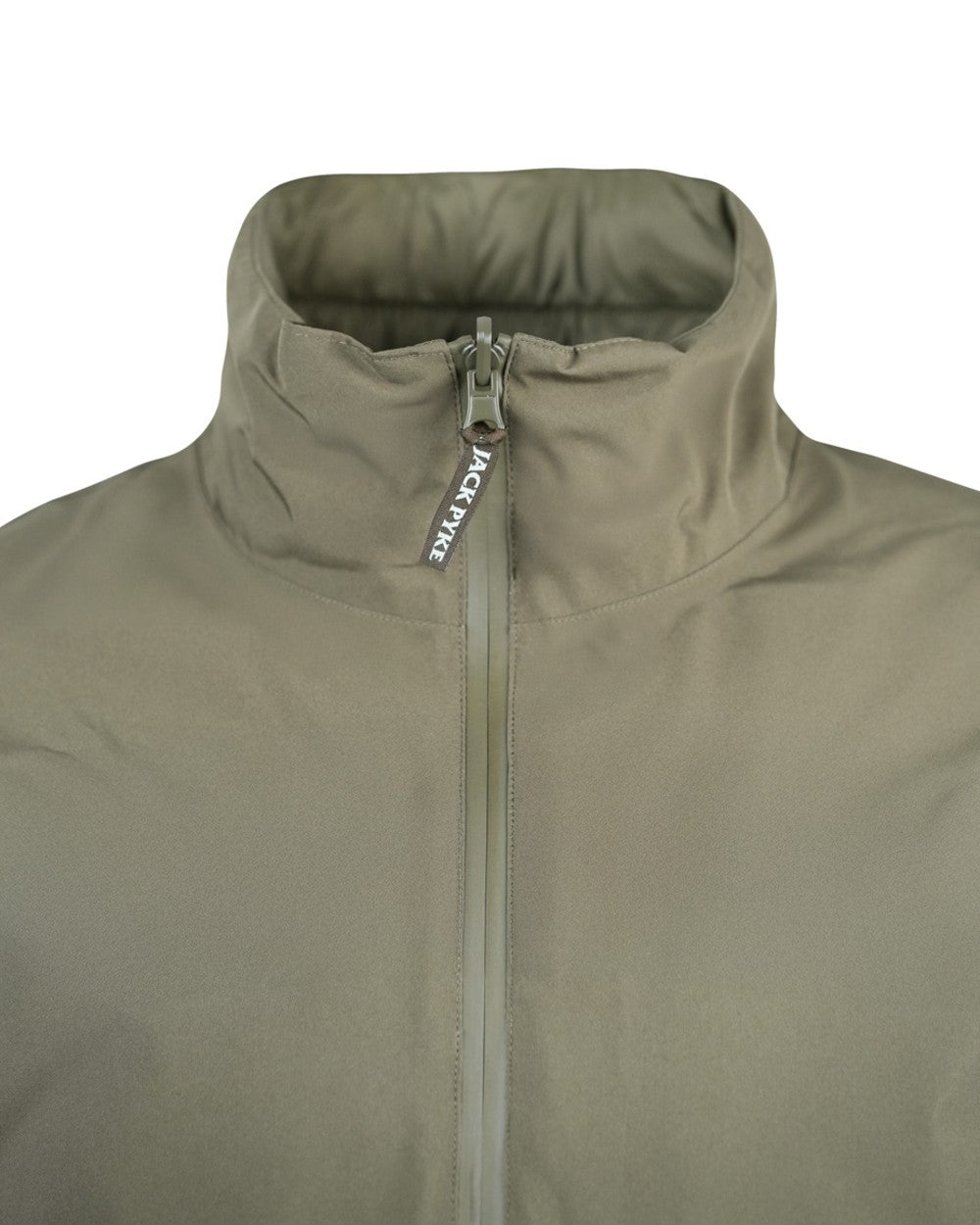 Green coloured Jack Pyke Mens Reversible Waterproof Jacket on white background 