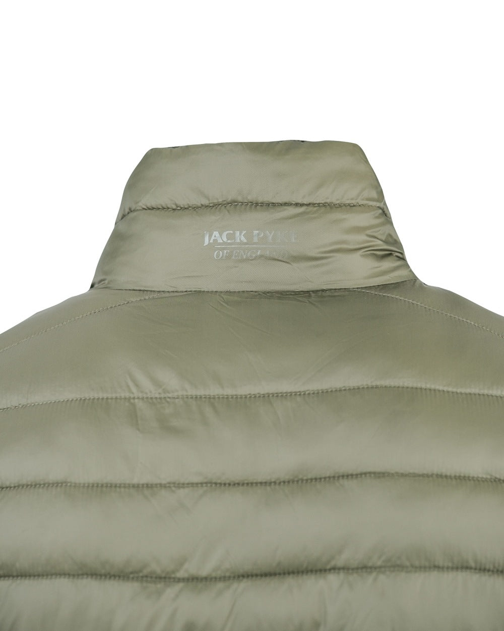 Green coloured Jack Pyke Mens Reversible Waterproof Jacket on white background 