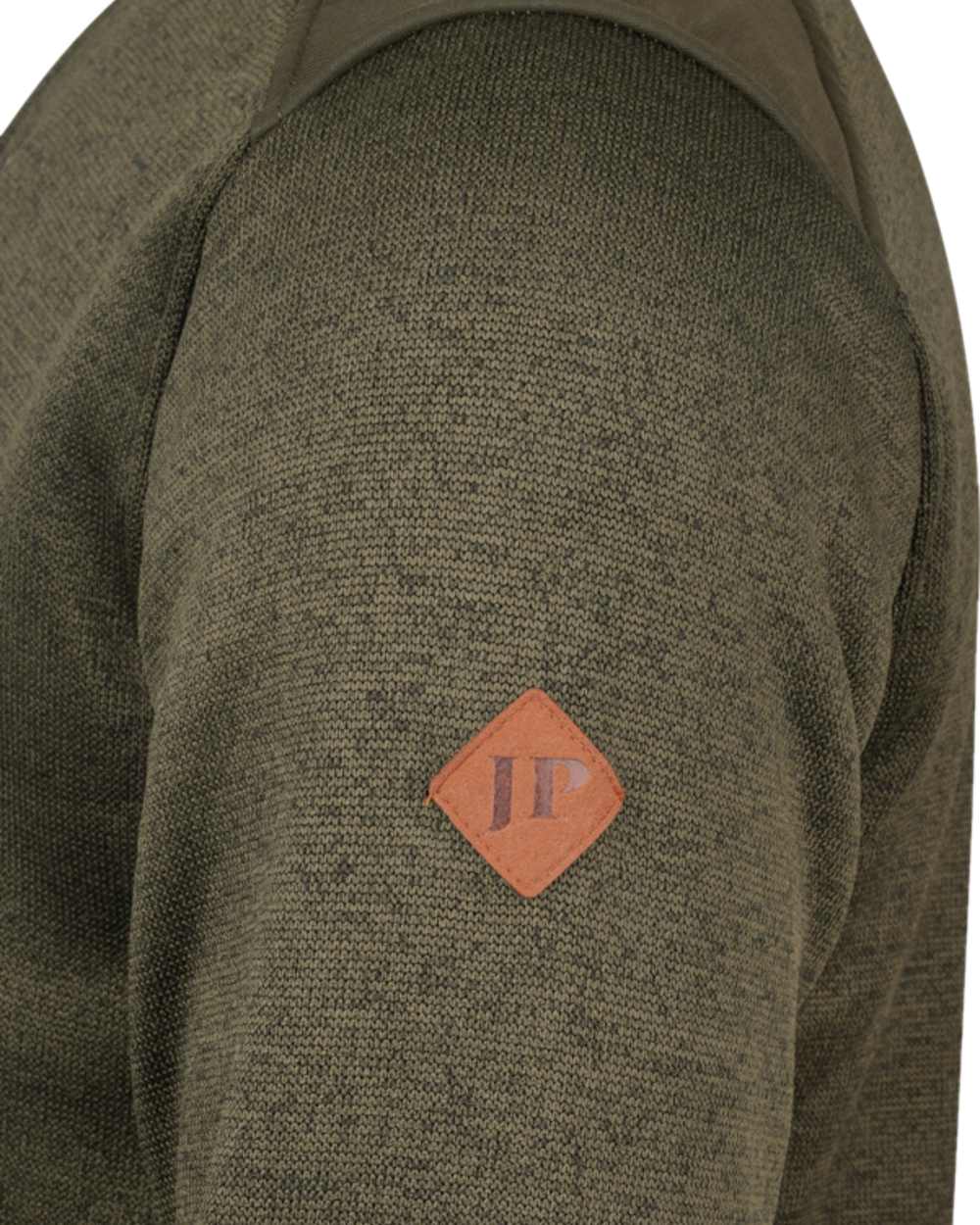 Dark Olive Coloured Jack Pyke Mens Scandinavian Fleece Jacket on white background 