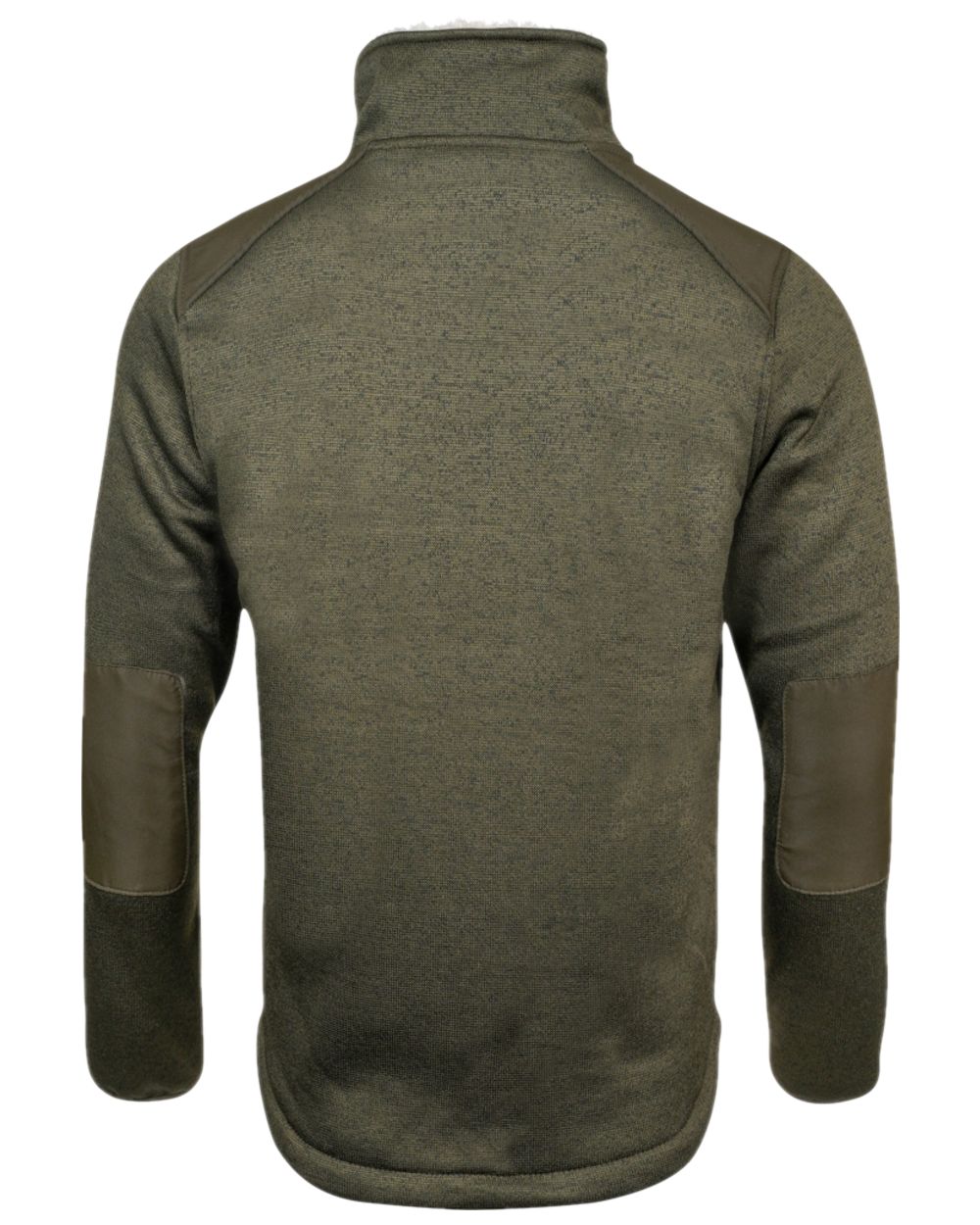 Dark Olive Coloured Jack Pyke Mens Scandinavian Fleece Jacket on white background 