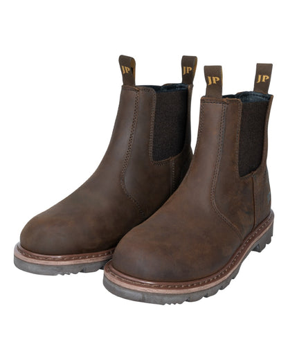Brown Coloured Jack Pyke Mens Shires Dealer Boots on white background 