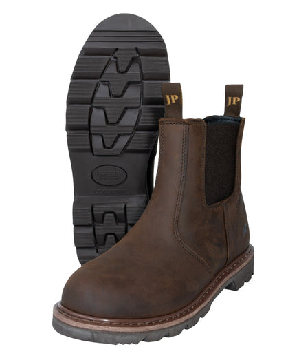 Brown Coloured Jack Pyke Mens Shires Dealer Boots on white background 
