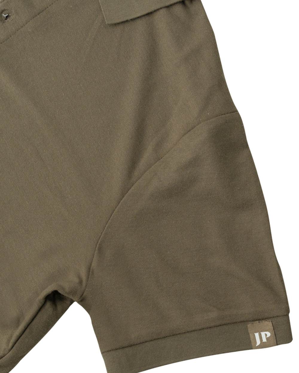 Green coloured Jack Pyke Mens Shires Polo Shirt on white background 