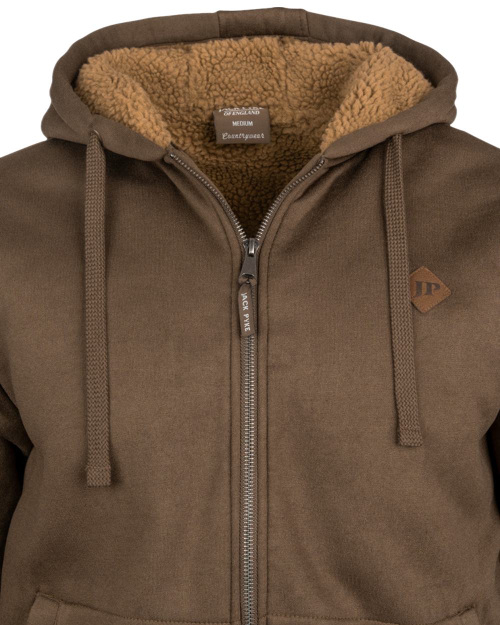 Coyote Coloured Jack Pyke Mens Yakka Hoodie on white background 