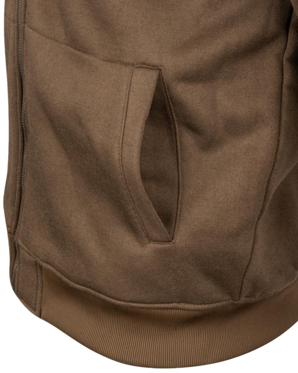 Coyote Coloured Jack Pyke Mens Yakka Hoodie on white background 