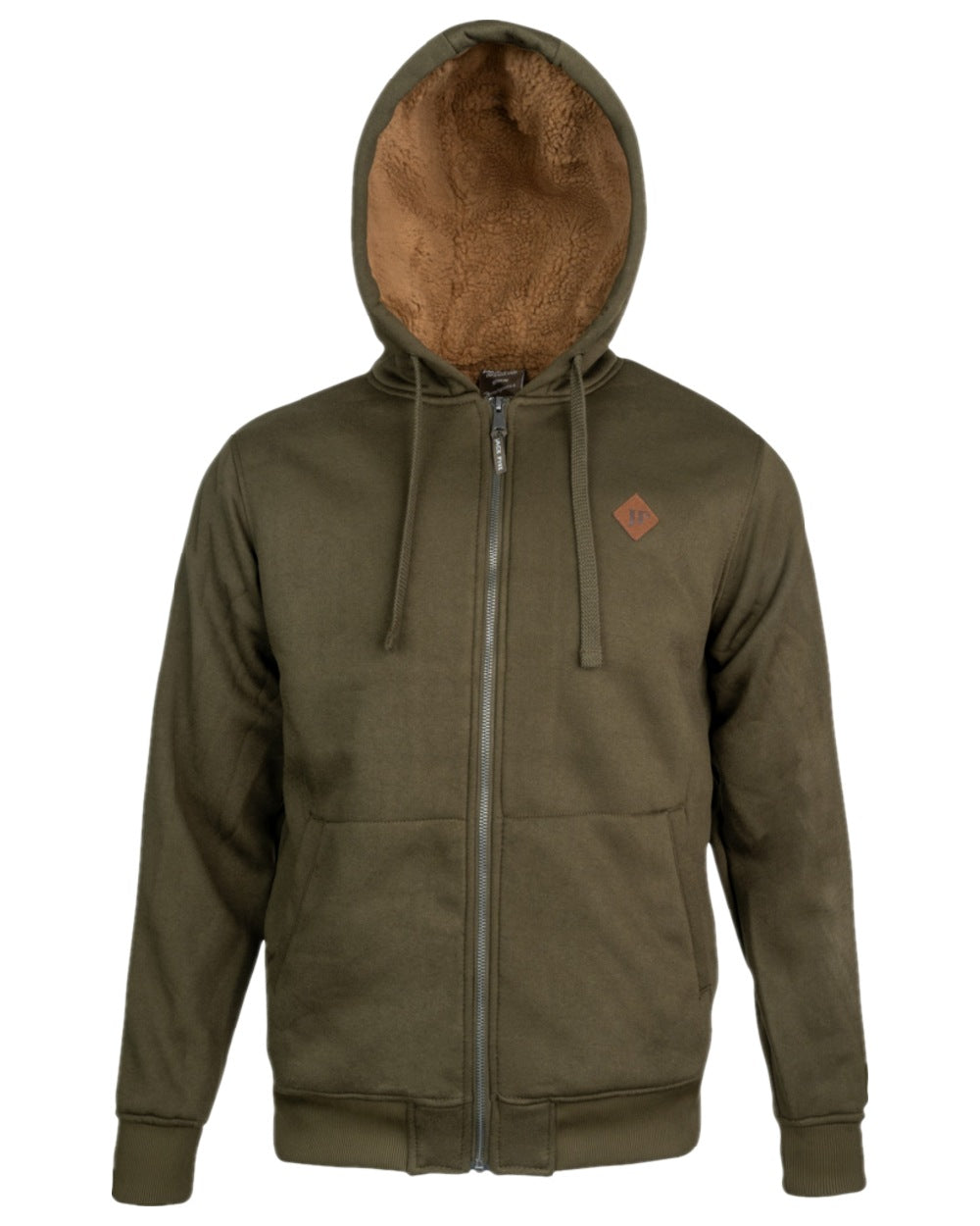 Green Coloured Jack Pyke Mens Yakka Hoodie on white background 