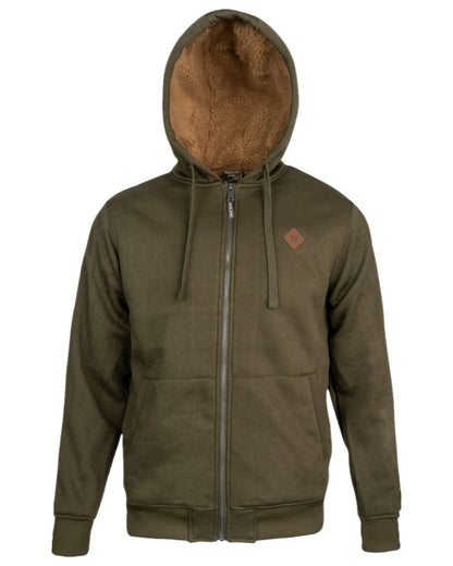 Green Coloured Jack Pyke Mens Yakka Hoodie on white background 