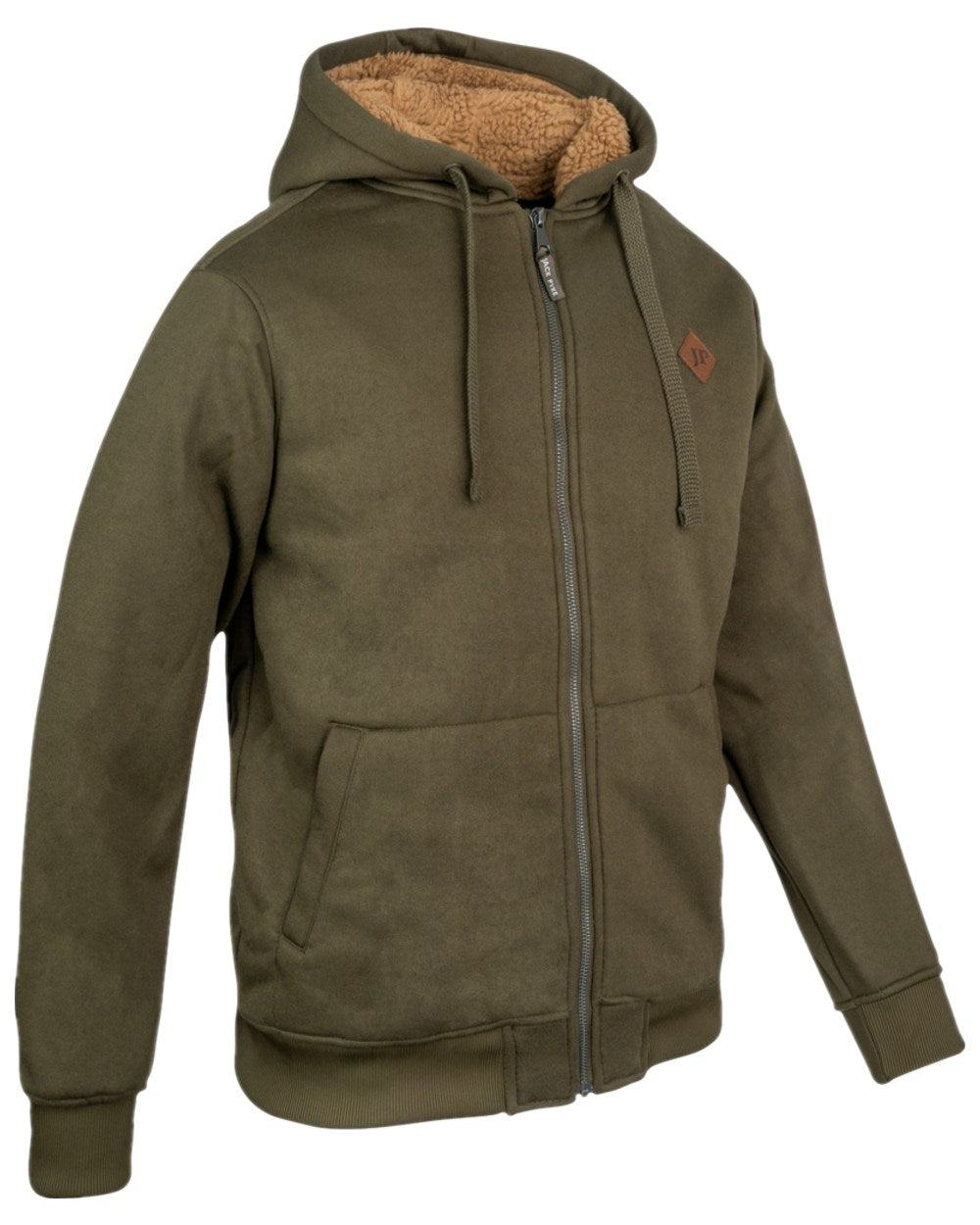 Green Coloured Jack Pyke Mens Yakka Hoodie on white background 