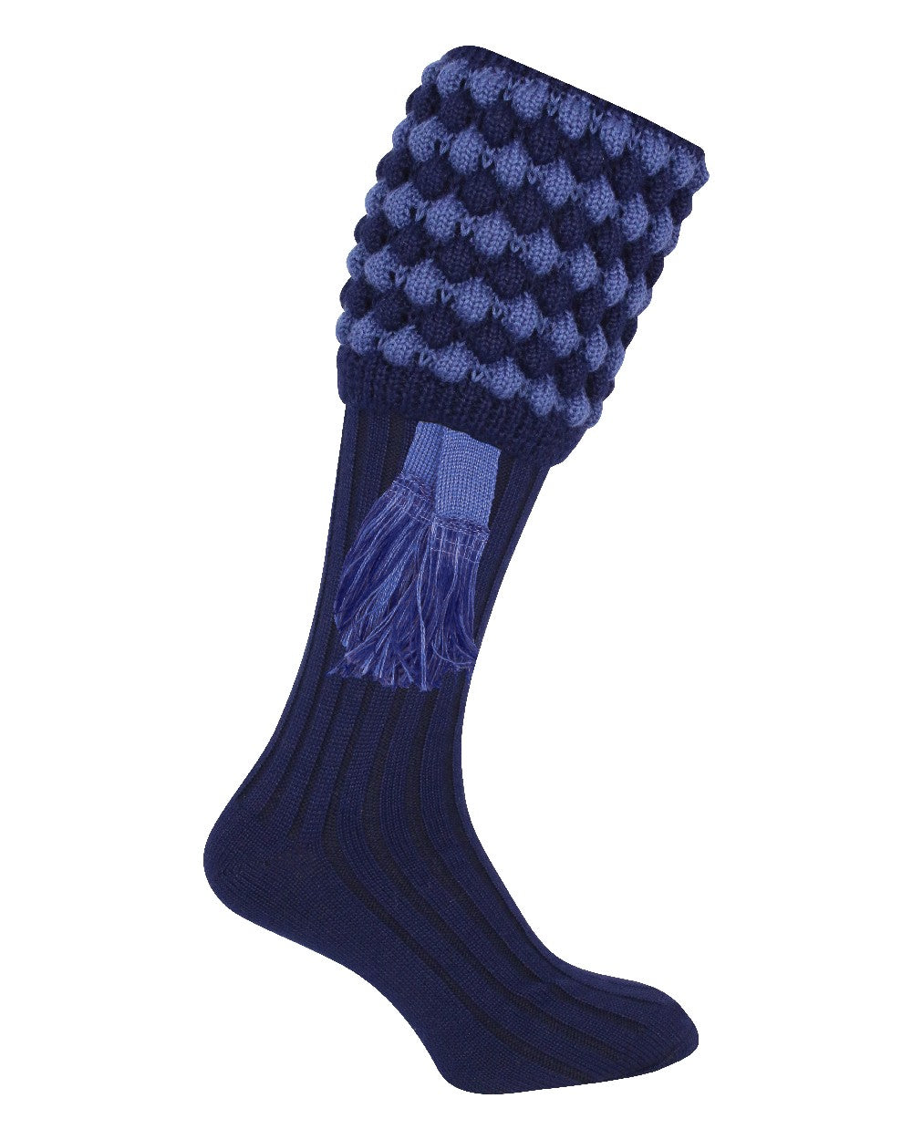 Navy coloured Jack Pyke Pebble Socks on white background 