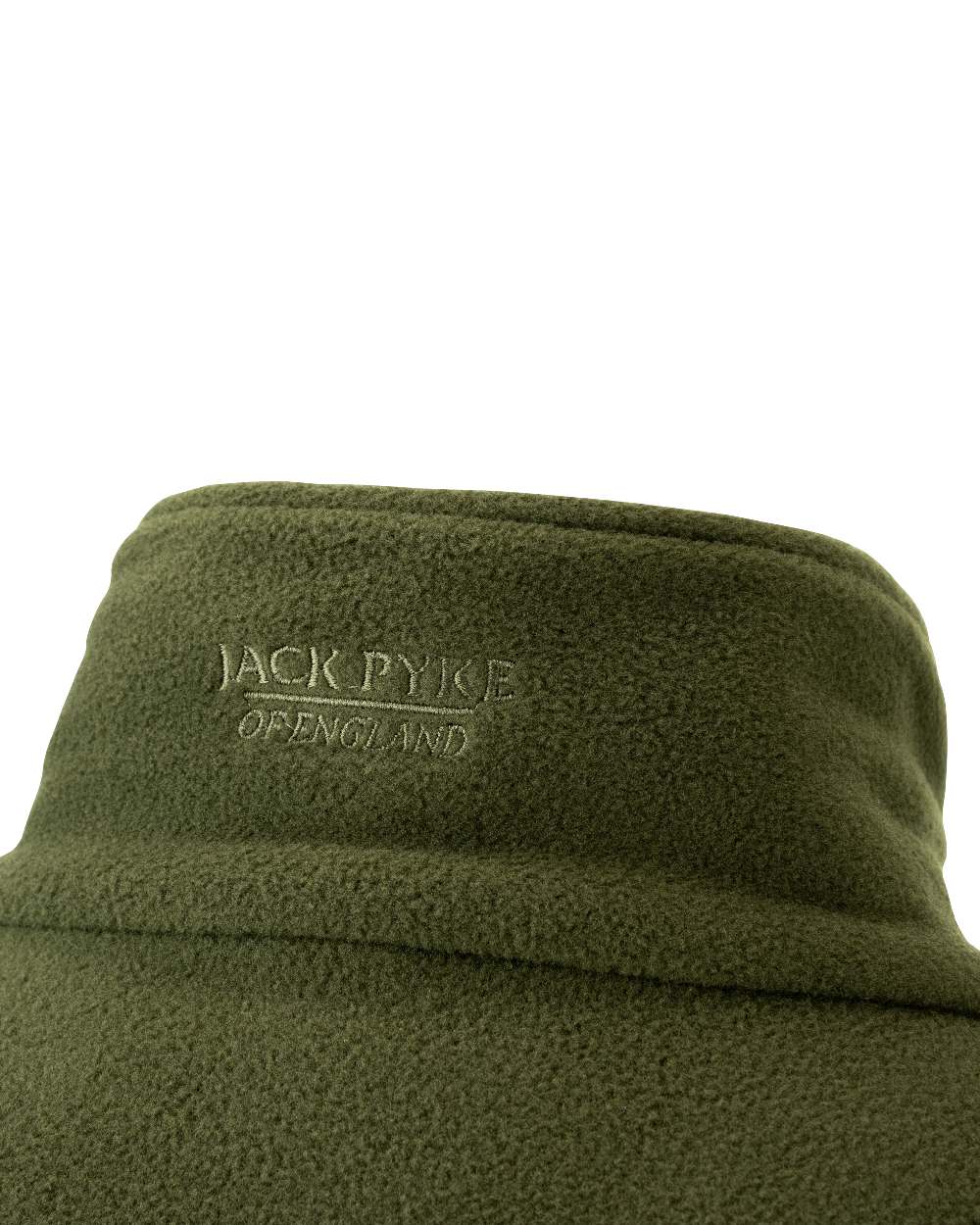 Green coloured Jack Pyke Pheasant Motif Fleece Pullover on white background 
