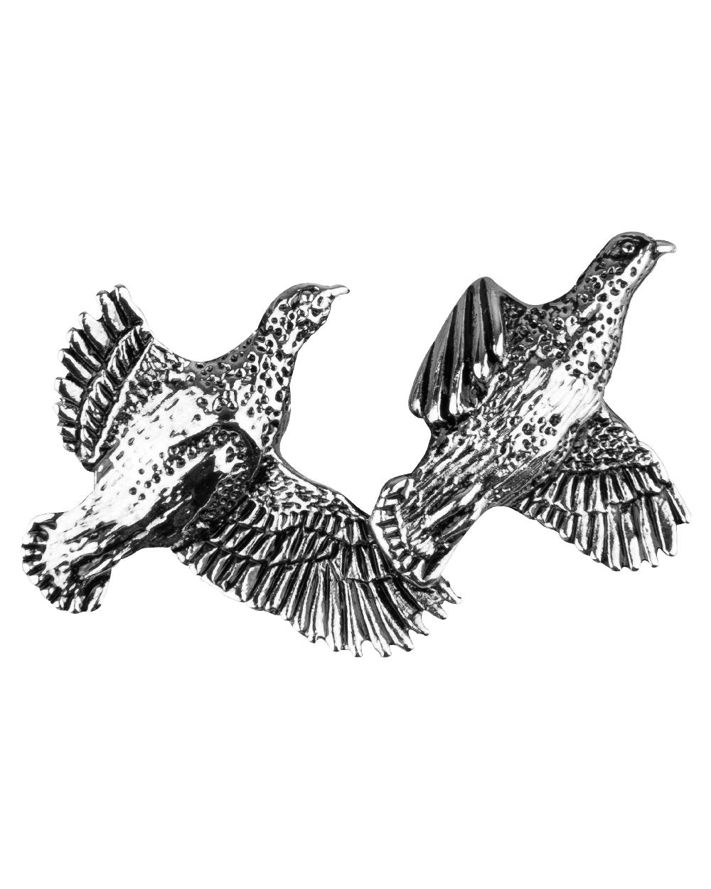 Brace Of Partridge styled Jack Pyke Pin Badge on white background 