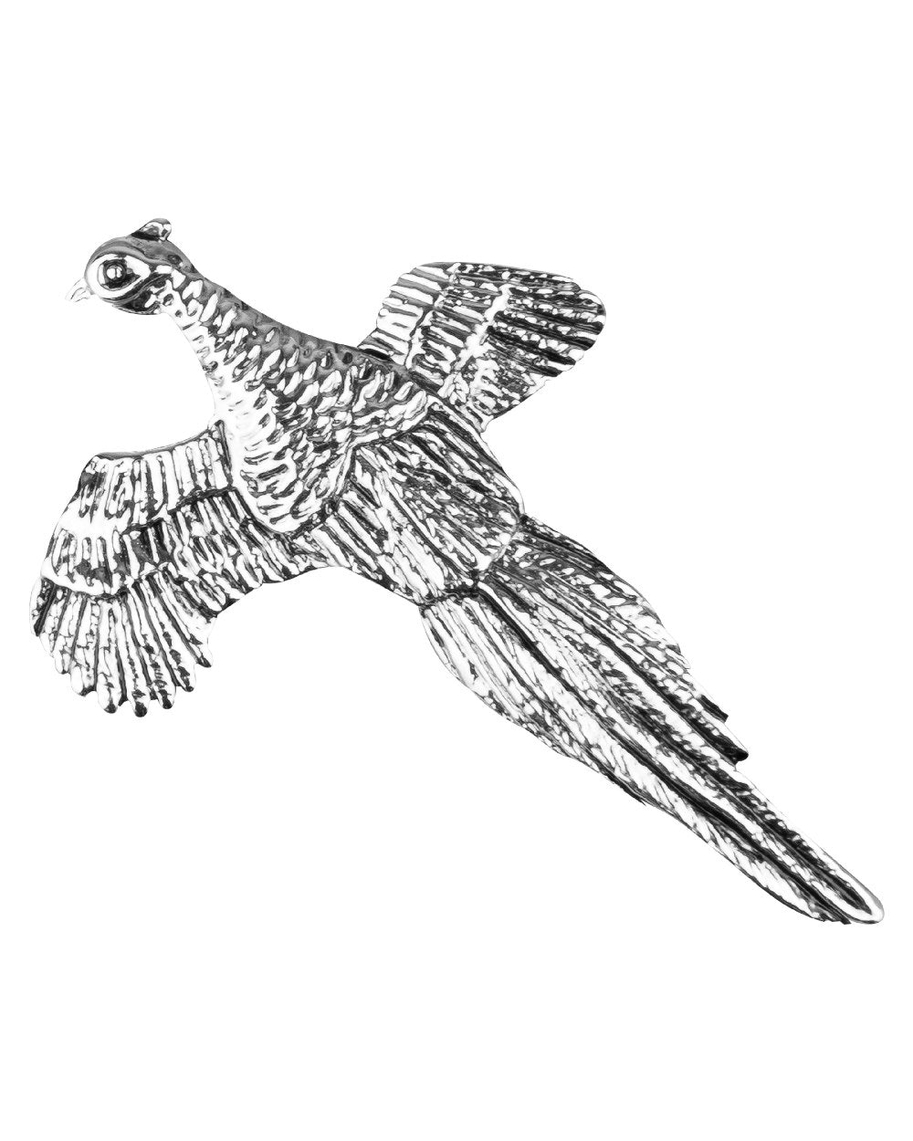 Pheasant styled Jack Pyke Pin Badge on white background 
