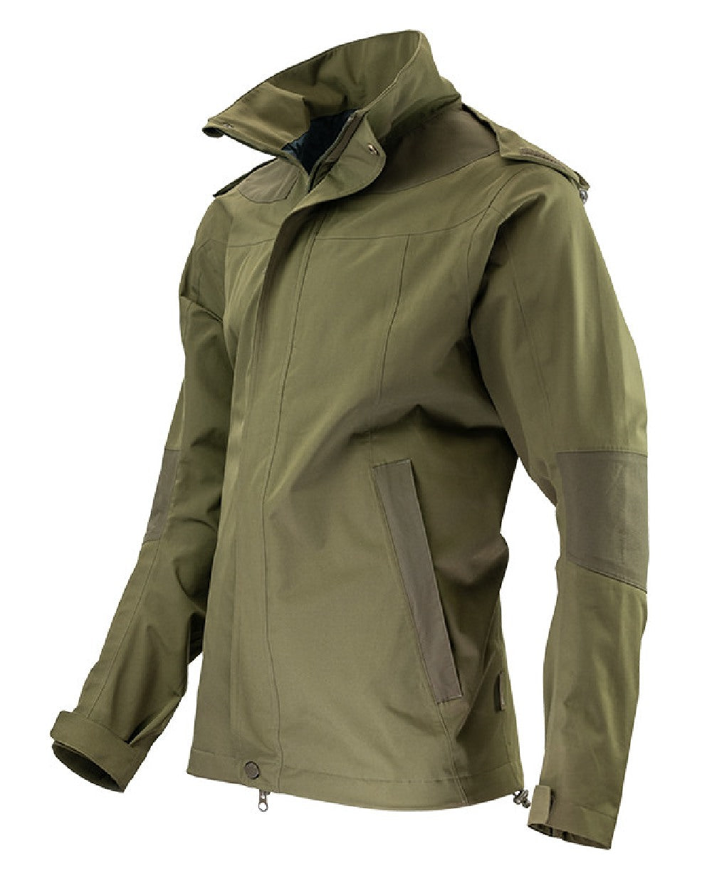 Green coloured Jack Pyke Pro-Lite Hunters Jacket on white background 
