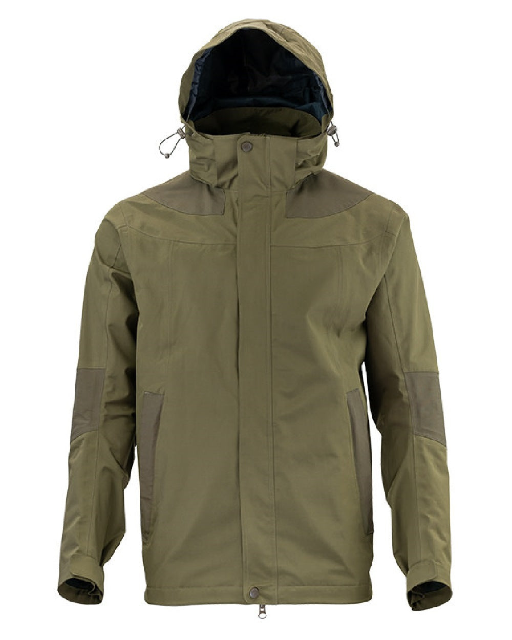 Green coloured Jack Pyke Pro-Lite Hunters Jacket on white background 