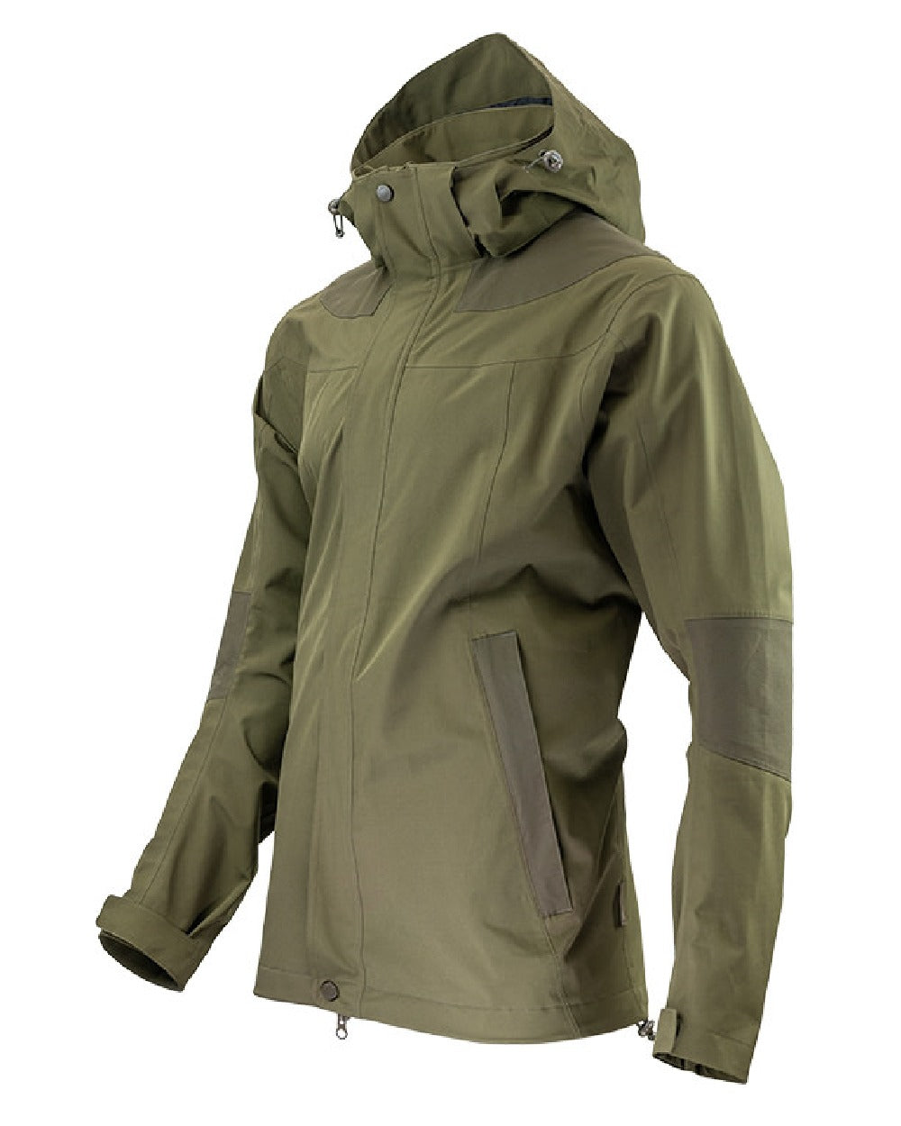 Green coloured Jack Pyke Pro-Lite Hunters Jacket on white background 