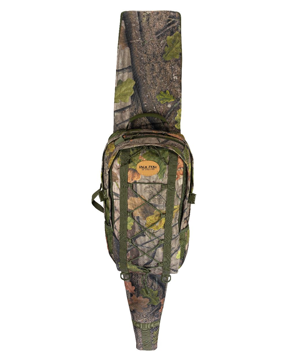 EVO coloured Jack Pyke Rifle Rucksack on white background 