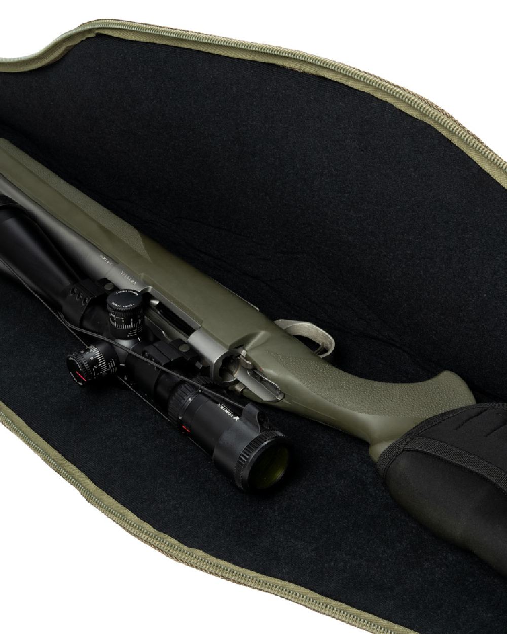 EVO coloured Jack Pyke Rifle and Sight Slip on white background 