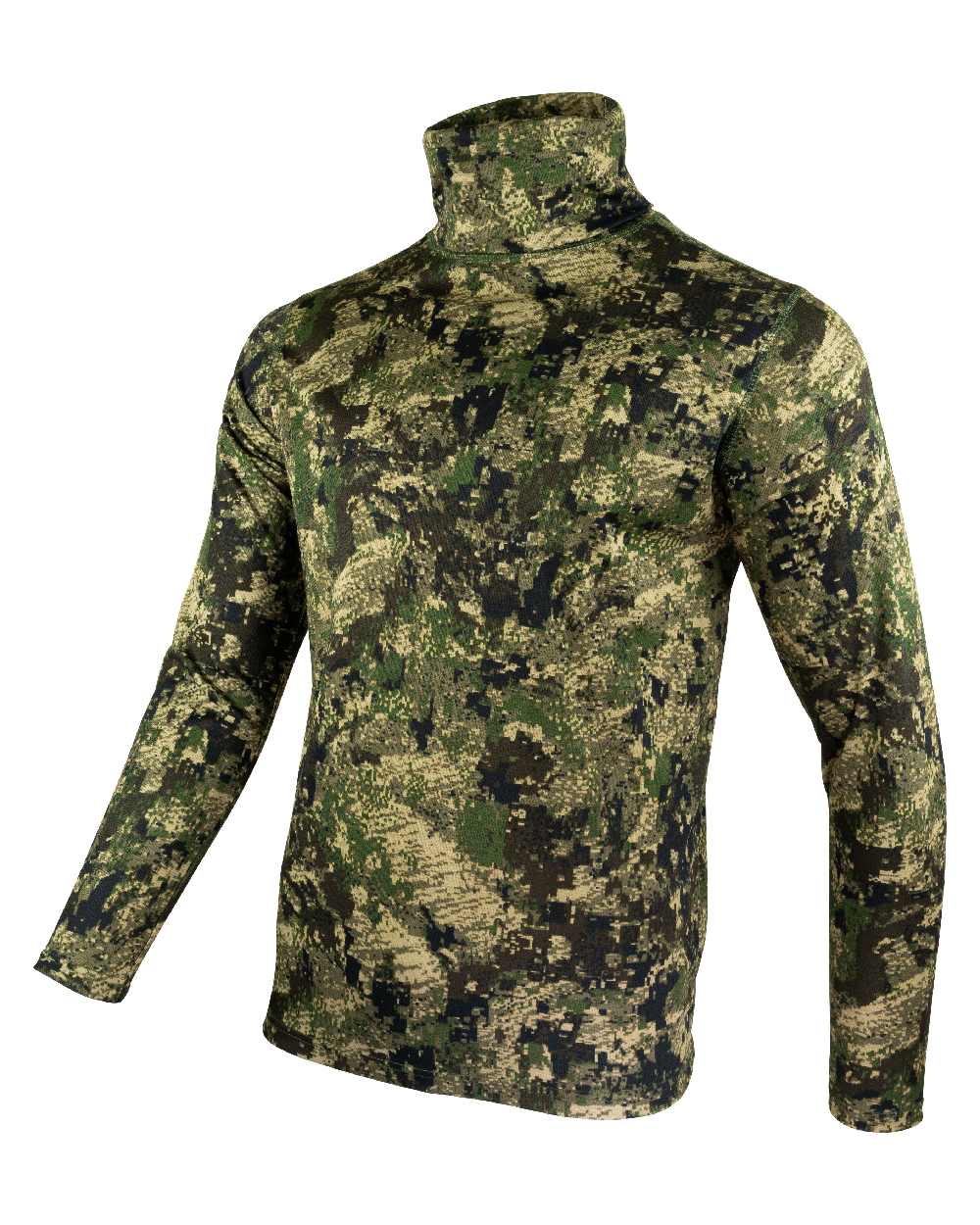 Digicam coloured Jack Pyke Roll Neck Top Evo on white background 