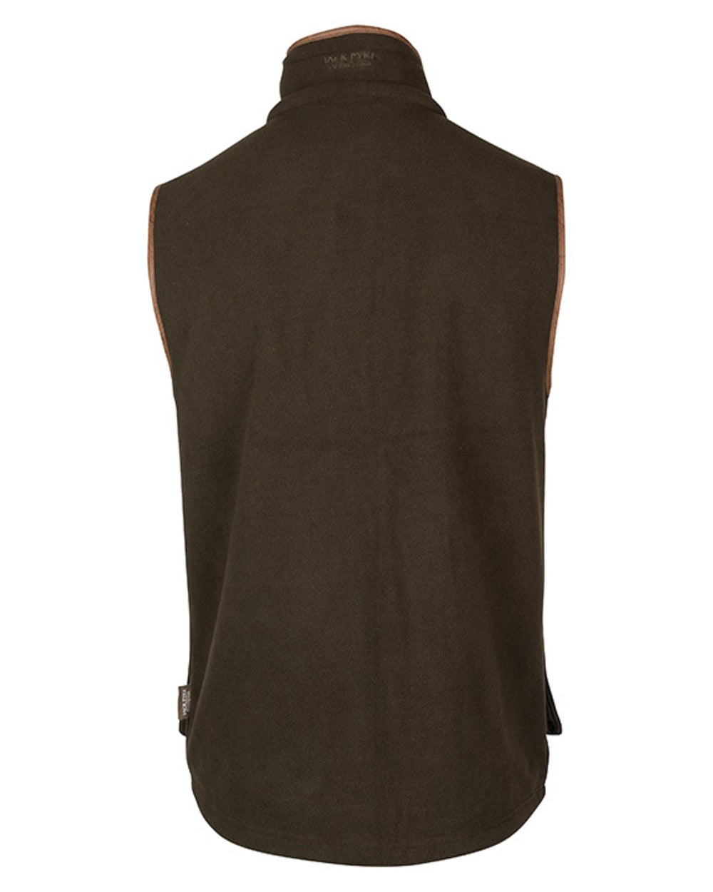 Dark Olive Jack Pyke Shooters Gilet on white background 