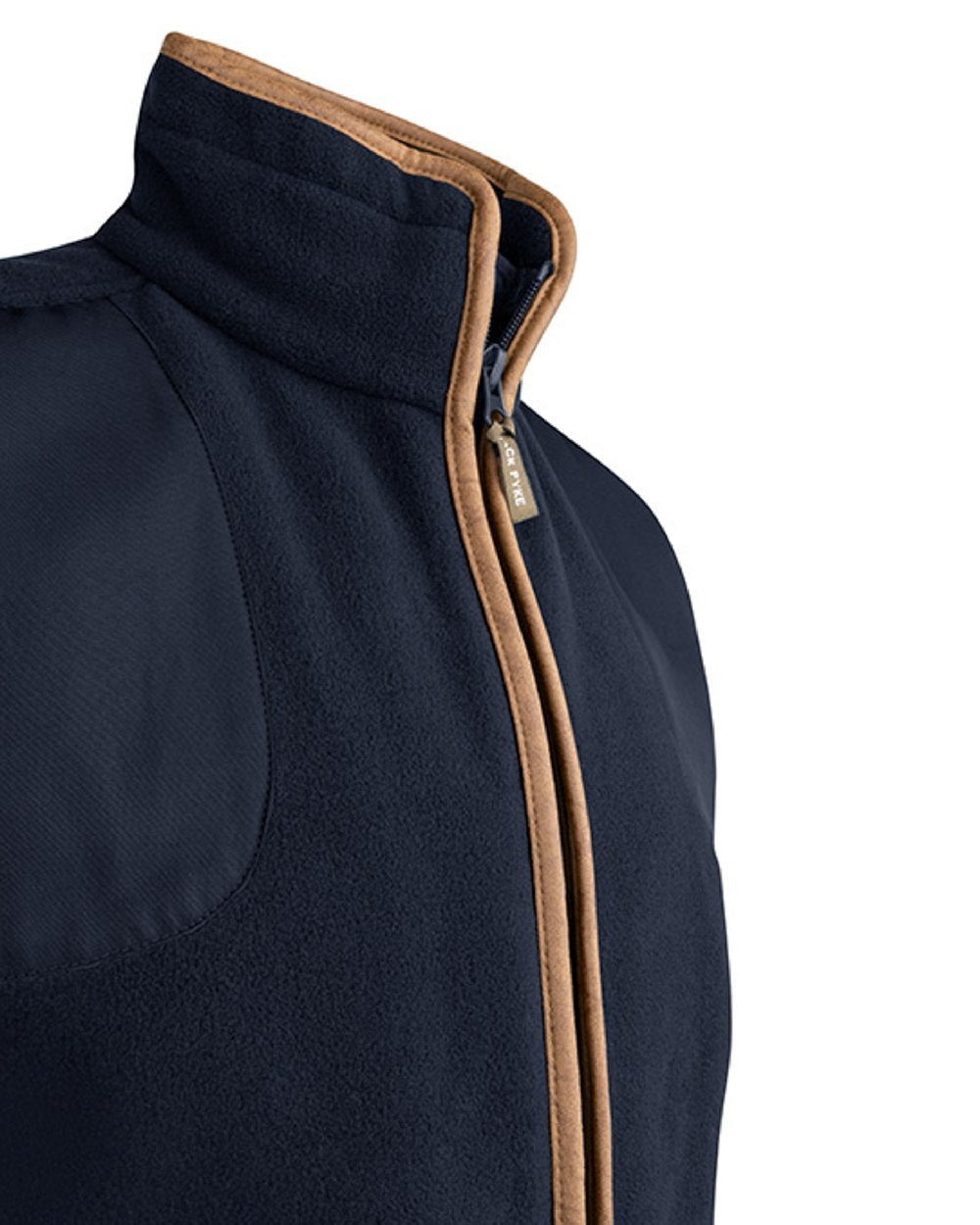 Navy Jack Pyke Shooters Gilet on white background 