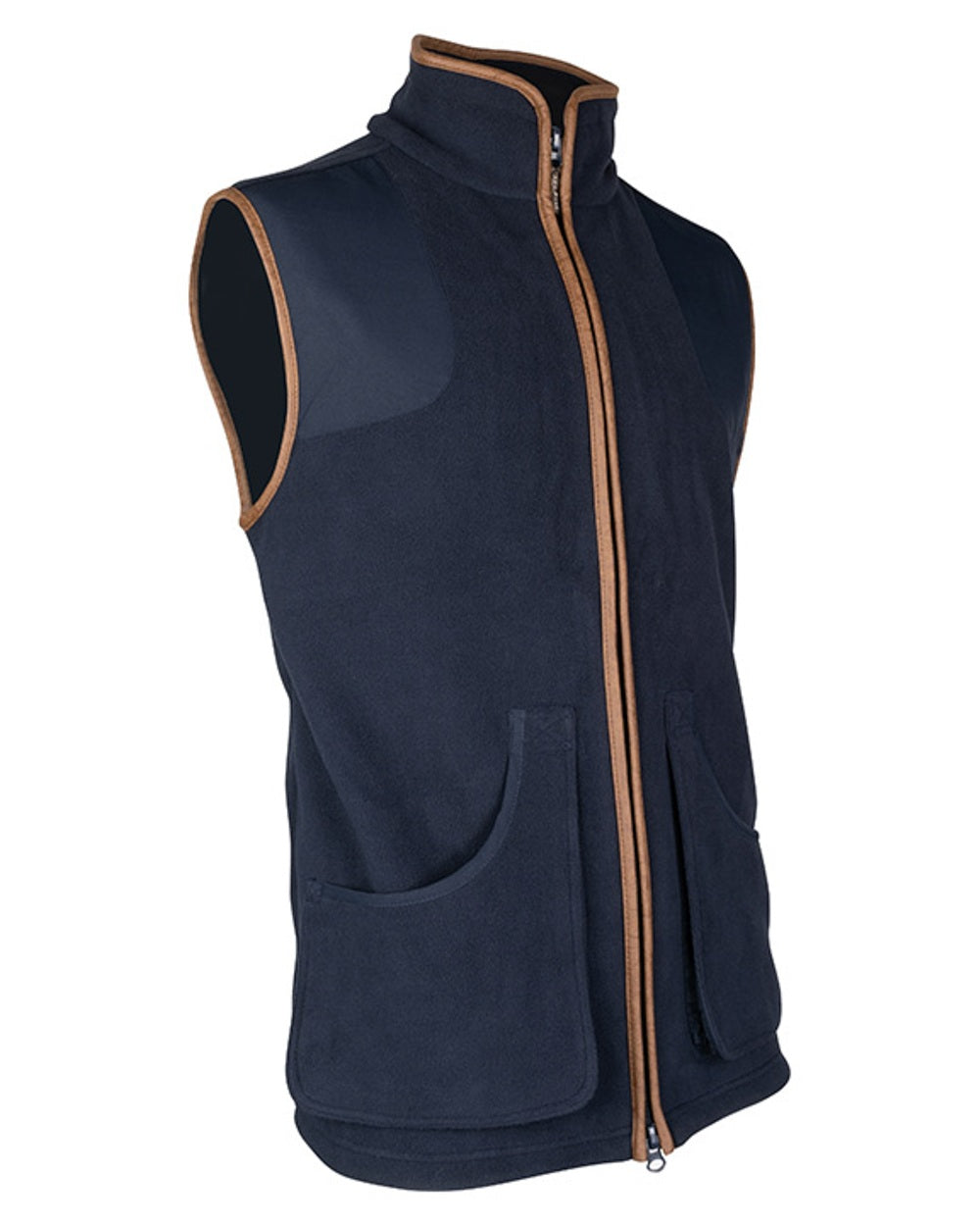 Navy Jack Pyke Shooters Gilet on white background 